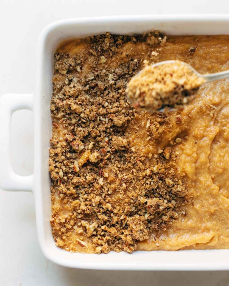 Sweet Potato Casserole with Brown Sugar Topping