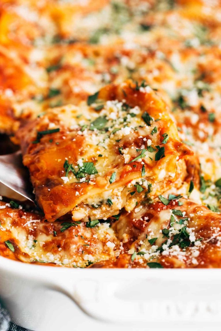 Creamy Tomato Lasagna Florentine