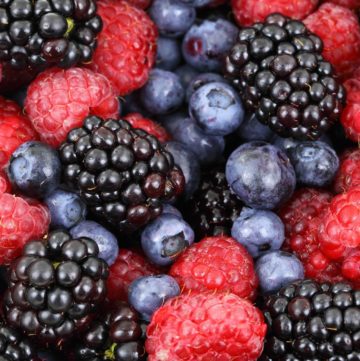Blackberries, blueberries, and raspberries